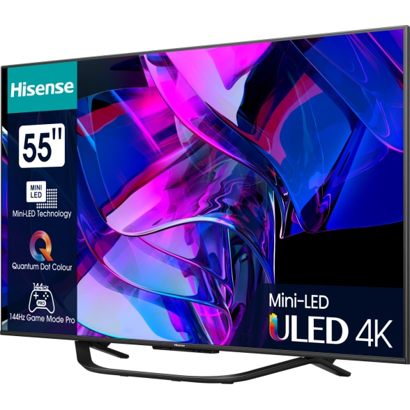 Televizor HISENSE Mini-LED ULED 55U7KQ, 139 cm, Smart, 4K Ultra HD, Clasa F