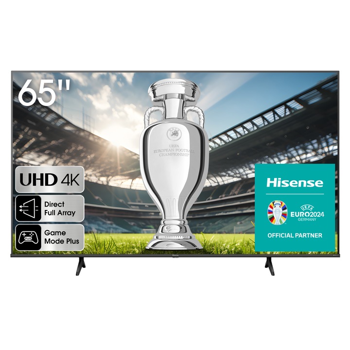 Смарт LED телевизор Hisense 65A6K, 164 см, 4K Ultra HD, енергиен клас F