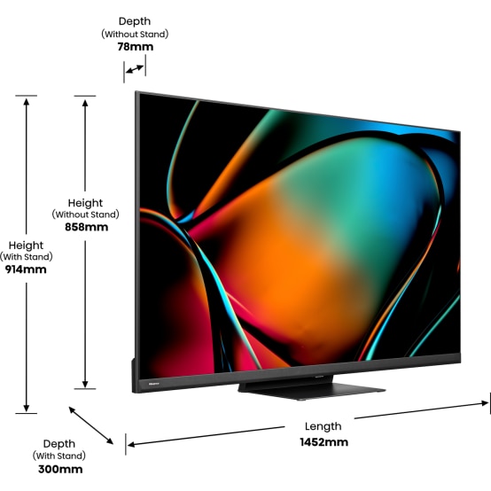 Televizor HISENSE Mini-LED ULED 65U8KQ, 164 cm, Smart, 4K Ultra HD, Clasa G