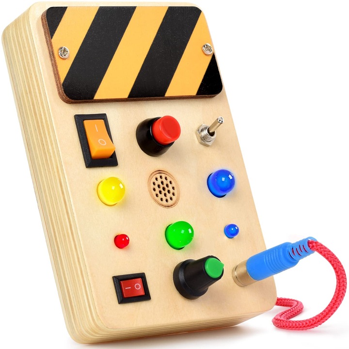 Сензорна играчка, MWAOWM, LED, 1-4 години, Многоцветна