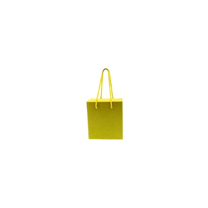 Жълта кутия за чаши с дръжки, Createur, 12,5 х 8,5 см