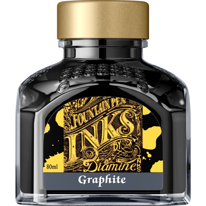 Calimara cerneala Diamine Standard 80 ml Graphite