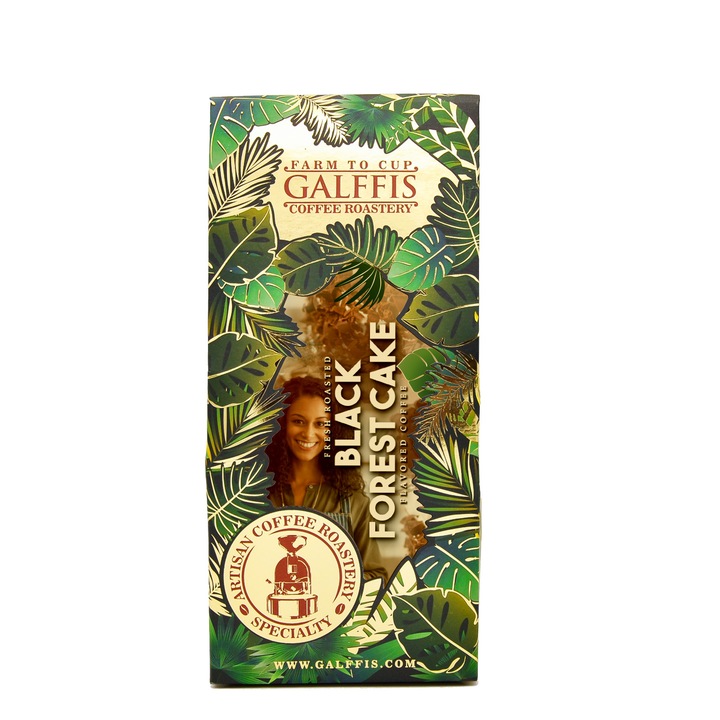 Cafea GALFFIS boabe aromatizat Black Forest Cake 250G