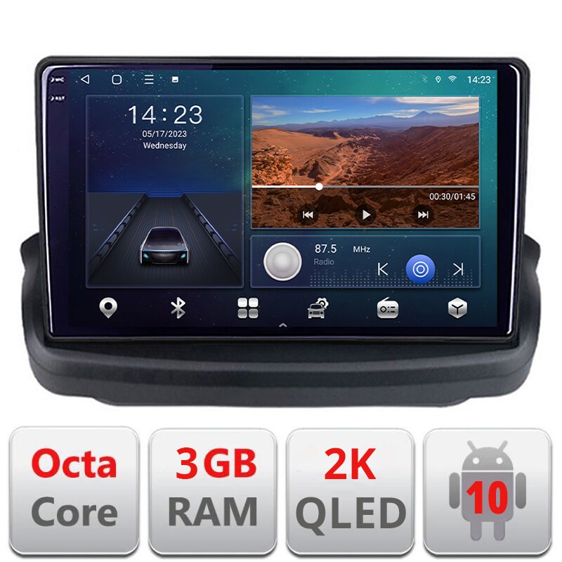 Navigatie dedicata Hyundai Genesis Android Ecran 2K QLED octa core 3+32 ...