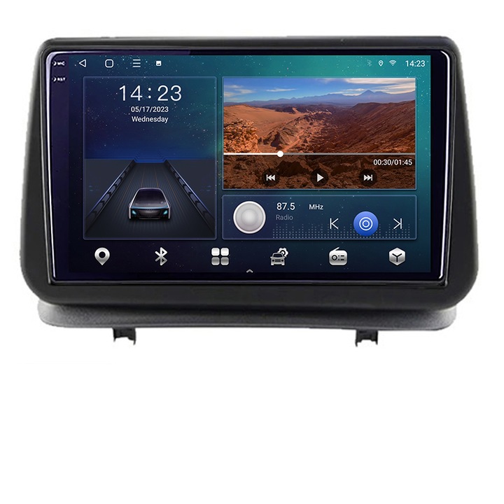 Dedikált navigáció Renault Clio 3 2005-2013 B-Clio3 Android Screen 2K QLED nyolcmagos 3+32 carplay android autós kit-clio3+EDT-E309V3-2K