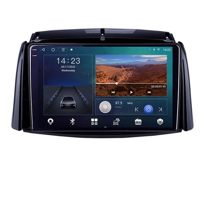 Navigatie dedicata Renault Koleos 2009-2016 B-KOLEOS Android Ecran 2K QLED octa core 3+32 carplay android auto KIT-KOLEOS+EDT-E309V3-2K
