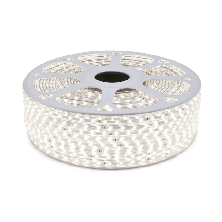 LED лента 2835.60LED, 230V, IP68.5W, Студена бяла светлина 6000K, 1 м