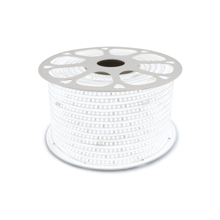 LED лента, KOLORENO, 230V, 2835, 120LED, IP68, 8W, Студена, 6000K, 1 м