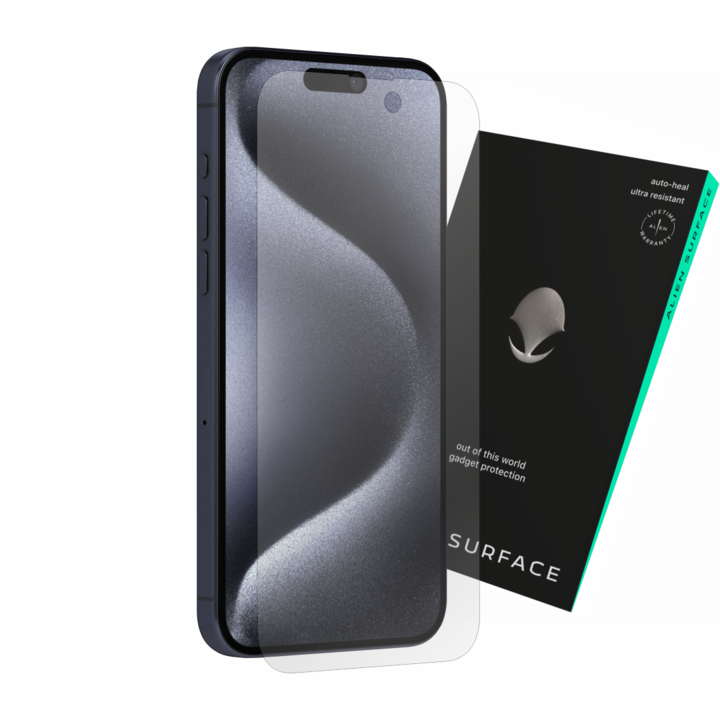 Védelmi fólia, kompatibilis az iPhone 15 Pro Max készülékkel, képernyővédő, tokkal kompatibilis, Alien Surface