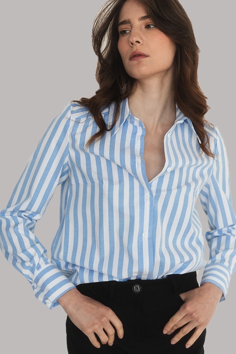 Camasa Azuri 6517, Bumbac, Spandex, Albastru, Albastru