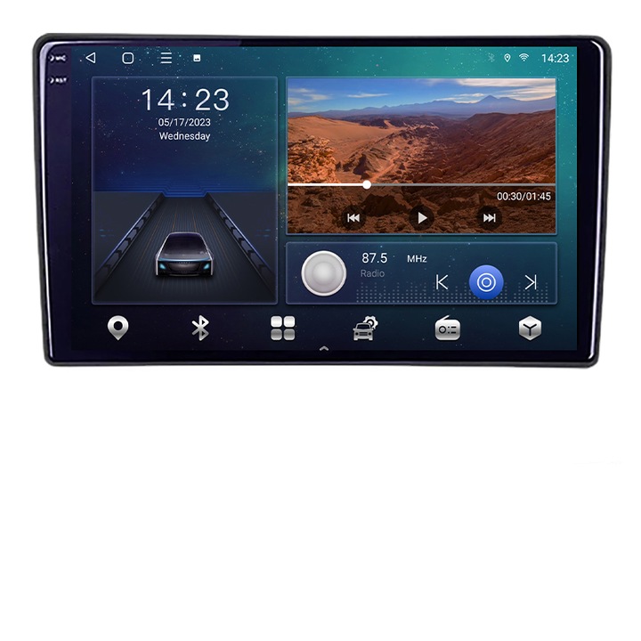 Dedikált navigáció Citroen Berlingo 2008-2018 B-berlingo Android Screen 2K QLED nyolcmagos 3+32 carplay android autós kit-berlingo+EDT-E309V3-2K
