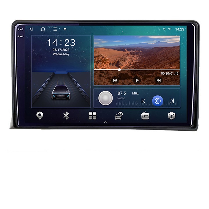 Dedikált navigációs vw multivan 2003-2015 B-MULTIVAN Android Screen 2K QLED nyolcmagos 3+32 carplay android auto KIT-multivan+EDT-E309V3-2K