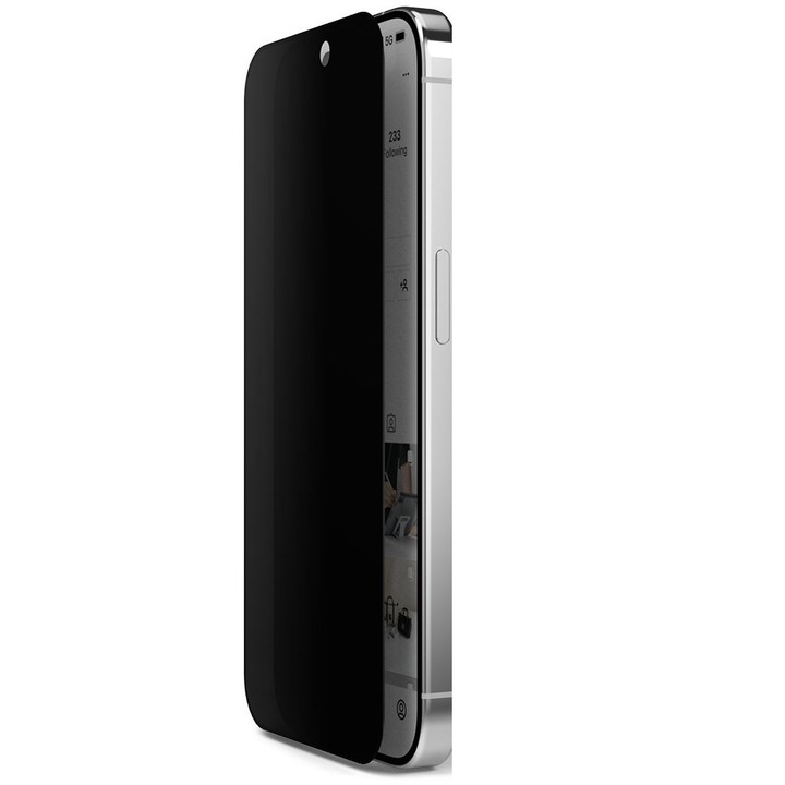 Защитно фолио Ringke Tempered Glass, съвместимо с iPhone 15 Pro Privacy