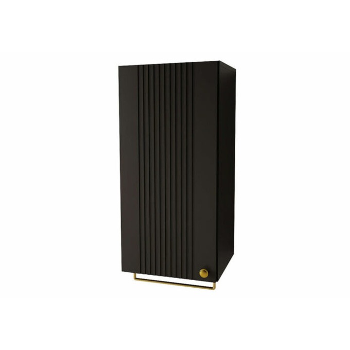 Fali fürdőszoba szekrény Merced P102 (Fekete), 35x78x35cm