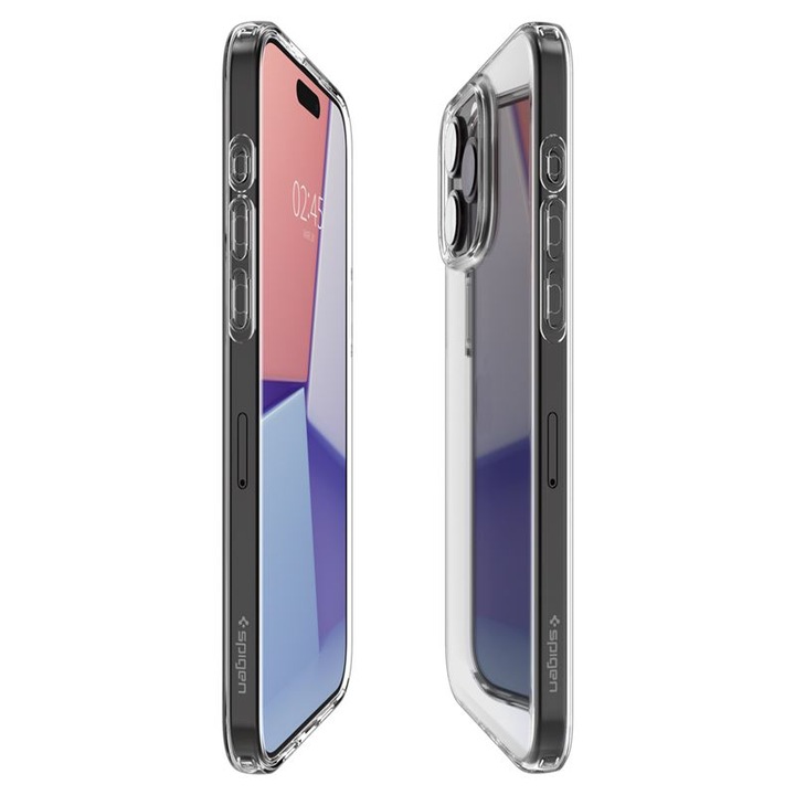 Калъф Spigen Crystal Flex, Съвместим с iPhone 15 Pro, Прозрачен