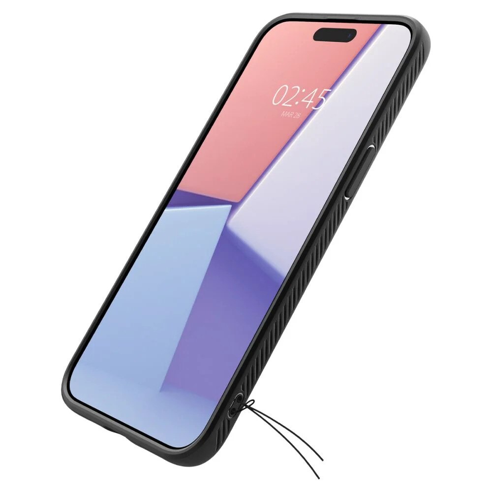 Husa pentru iPhone 15 Pro Max - Spigen Liquid Air - Matte Black