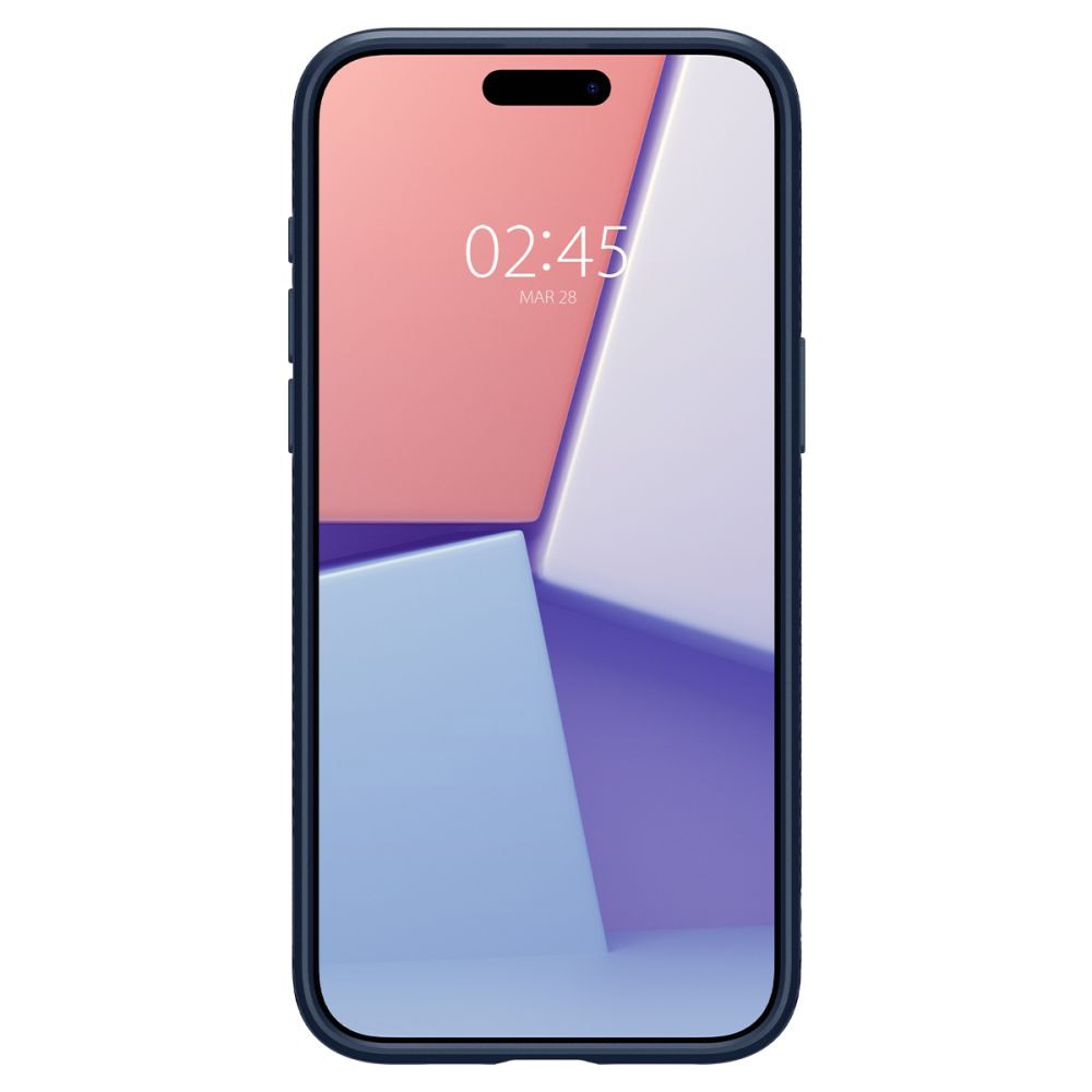 Husa Spigen Liquid Air compatibila cu iPhone 15 Pro Max Navy Blue