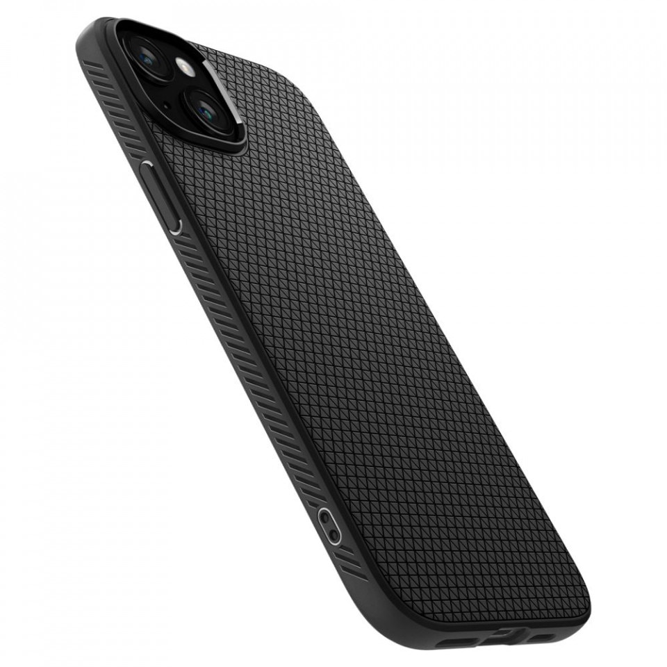 Husa pentru iPhone 15 - Spigen Liquid Air - Matte Black