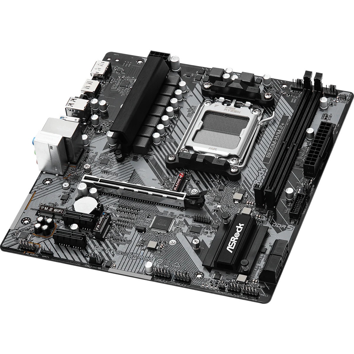 Placa de baza ASROCK B650M-H/M.2+, 2x DDR5, AMD B650 - eMAG.ro