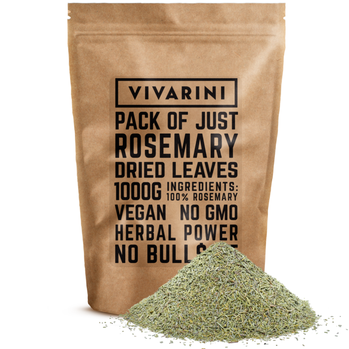 Rozmarin Uscat, Vivarini, Condiment Natural, Egipt, Calitate Superioara, Aroma Intensa Si Ierboasa, Ideal Pentru Carne, Peste, Supe Si Infuzii, Sursa De Sanatate, Fara GMO, 1 kg