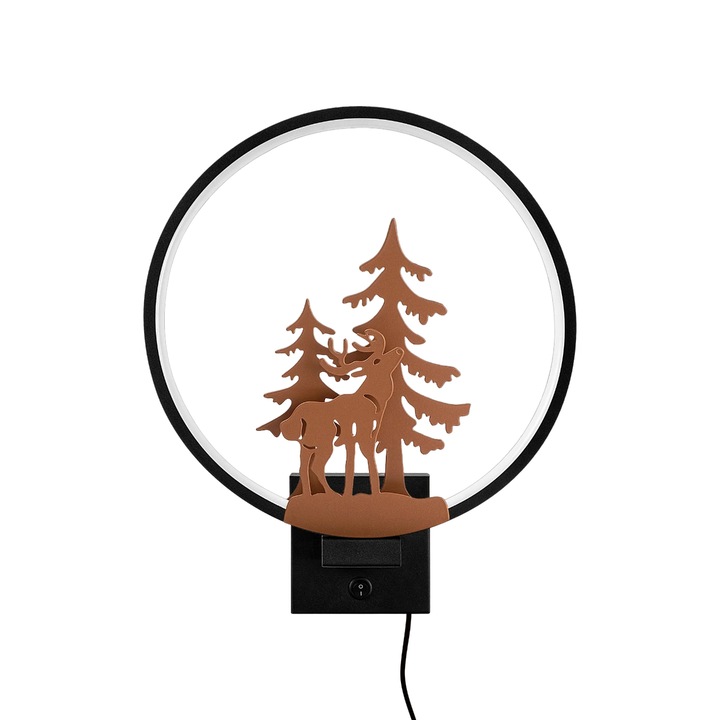 Аплик XMAS24, медно черен, 30 x 10 x 36 см