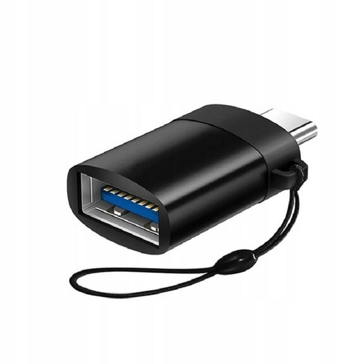USB 3.0 – Type-C adapter, hordozható, akár 10 Gb/s, Gonga® fekete
