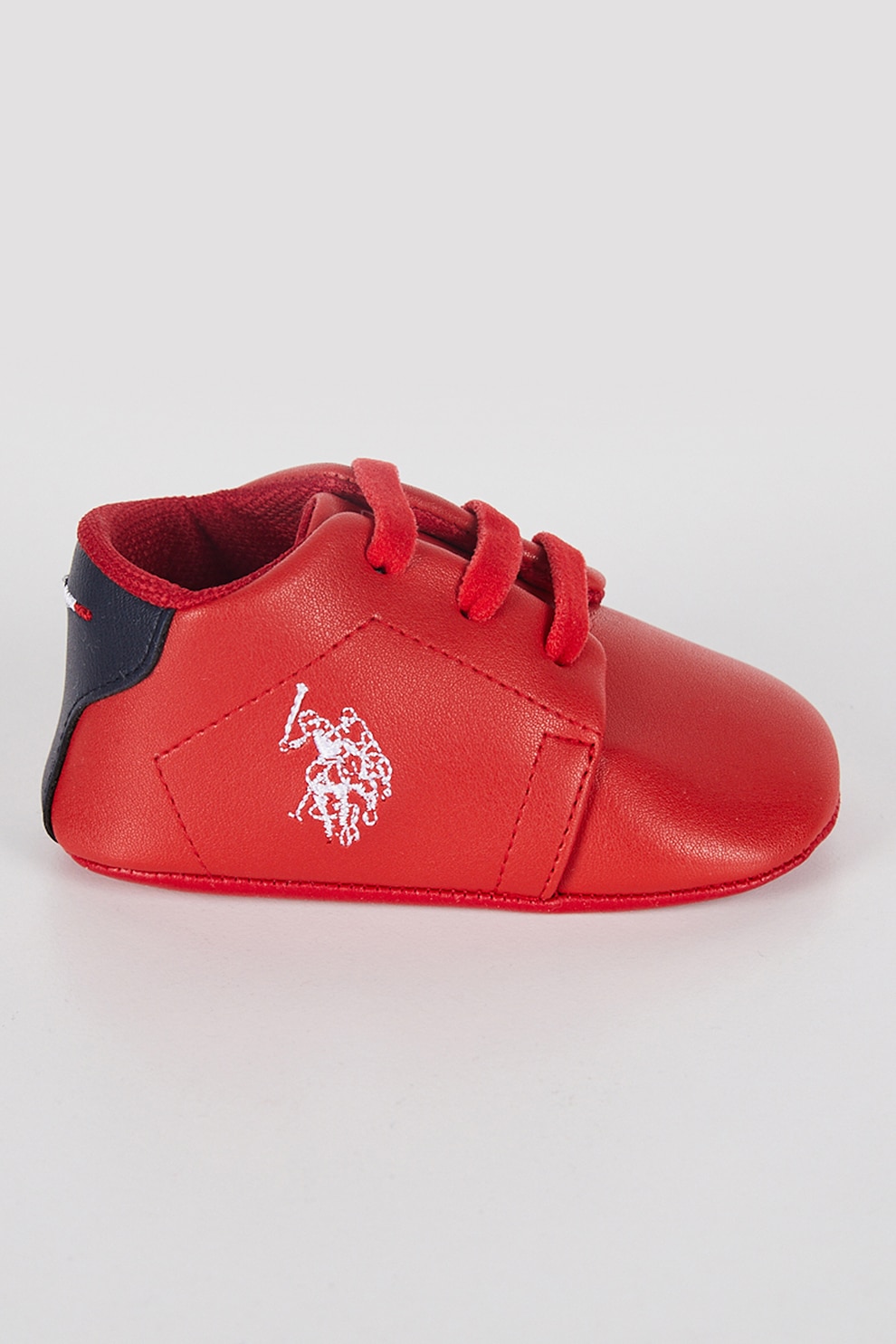 U.S. Polo Assn., Botosei de piele ecologica, Rosu, Albastru ultramarin, 19 EU