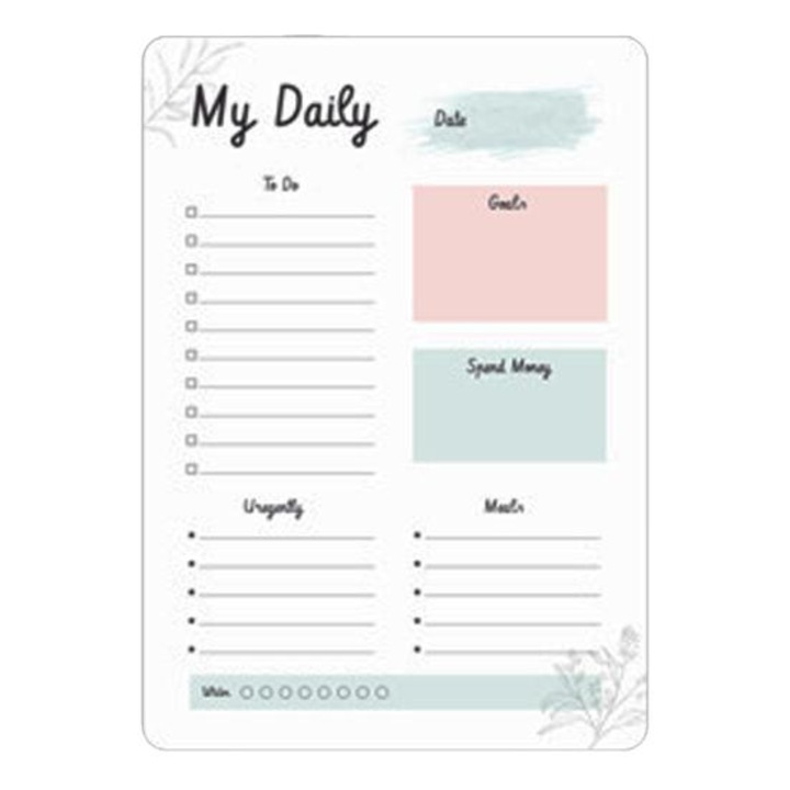 Sticker Magnetic pentru Frigider, To Do List, pentru Task-uri, Memento, Desenat si Colorat, 21 x 29.7 cm, Alb, My Daily, ORIGINAL DEALS