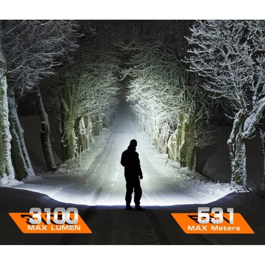 Sofirn C8L Torcia Ricaricabile 3100 Lumen – Tattica Impermeabile IPX8 Con Batteria 21700 - Foto 3
