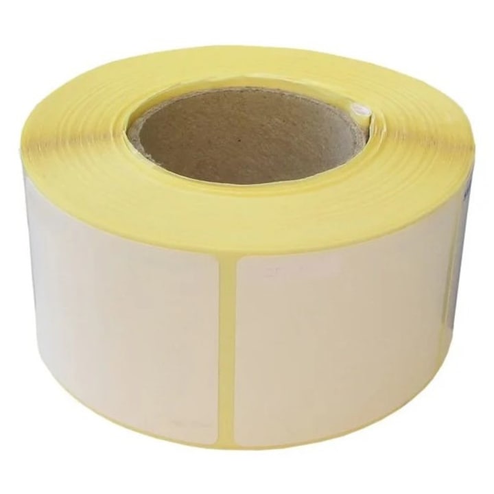 Etichete autoadezive termice in rola, 40 x 46 mm, albe, pentru cantare digitale, 600 buc / rola