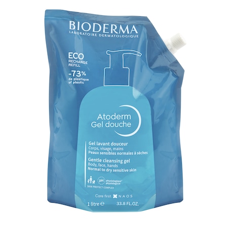 Gel de dus Eco-Reffil Bioderma Atoderm, 1L