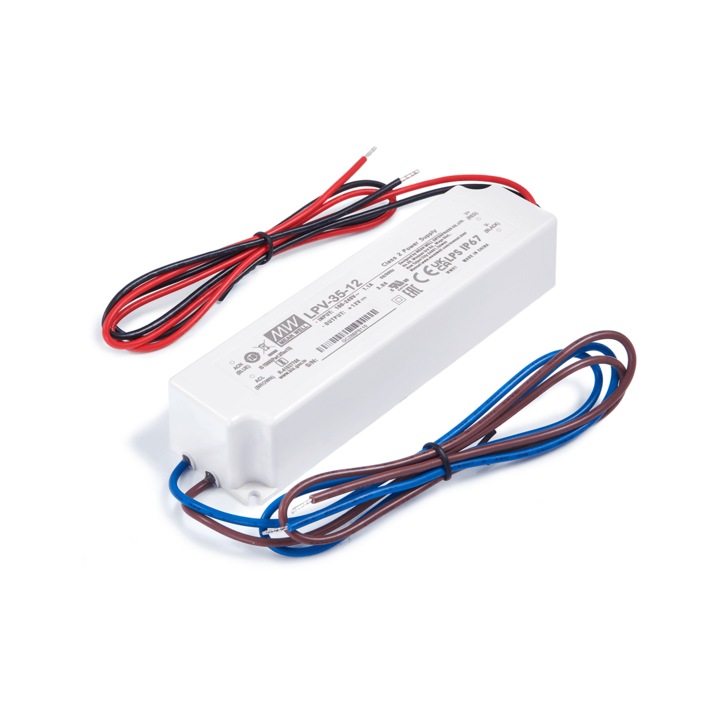 Модулно захранване, Mean Well LPV-35-12 12V 35W 3A IP67