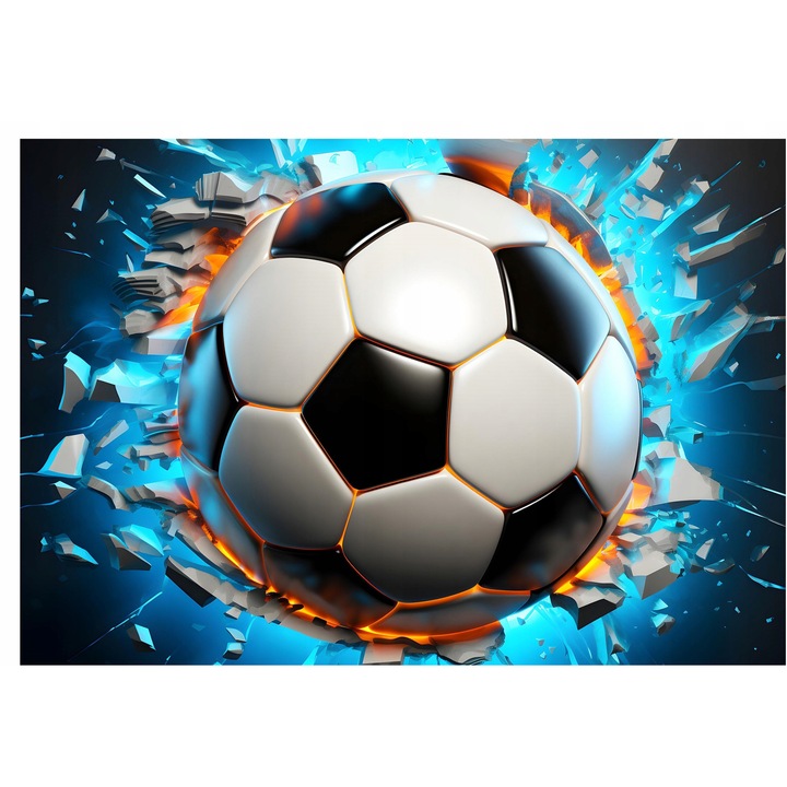 Fototapet Fotbal pentru Copii Tineret Pentru un baiat 368x254 cm, Vlies Tapet, Decorare de perete