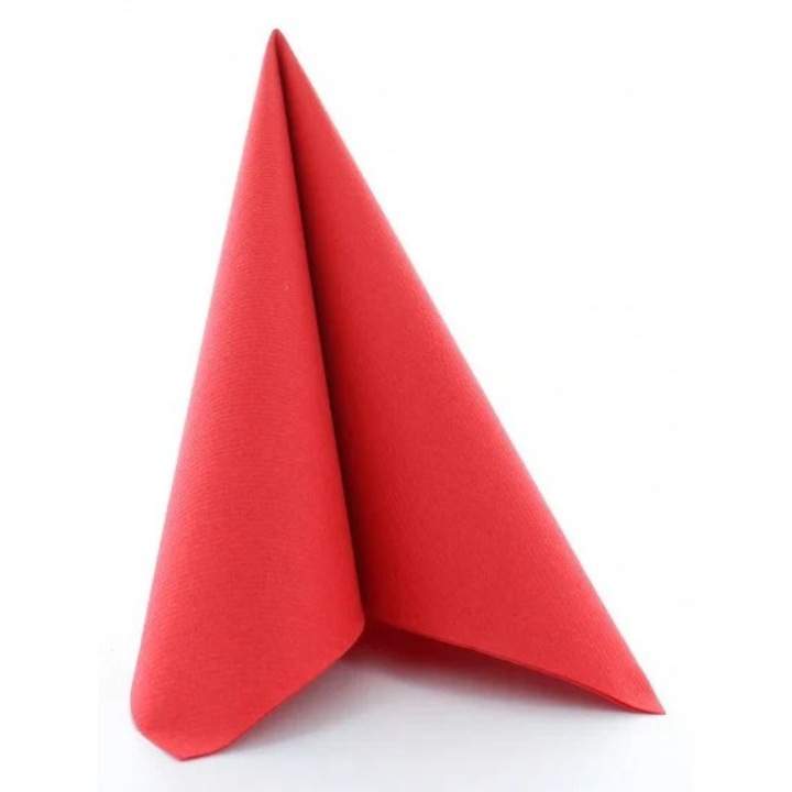 Set 50 Servetele de masa Mank Horeca, Linclass® Airlaid, Red Rosii,40 x 40 cm, Ideale pentru Petreceri, Botezuri, Paste