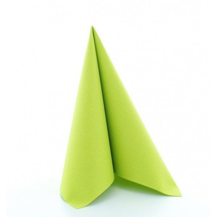 Set 50 Servetele de masa Mank Horeca, Linclass® Airlaid, Light, Verde kiwi, 40 x 40 cm, Ideale pentru Petreceri, Paste