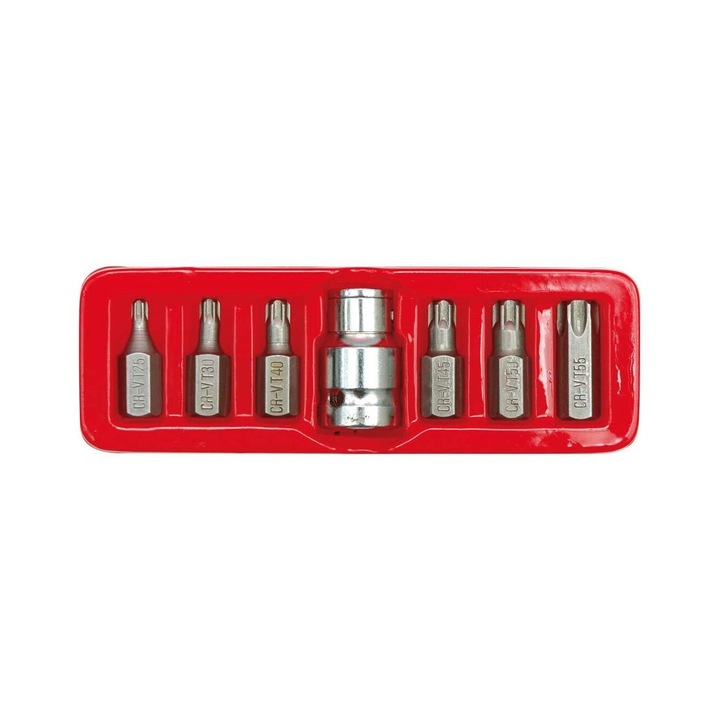 Trusa 6 biti torx si 1 adaptor Vorel