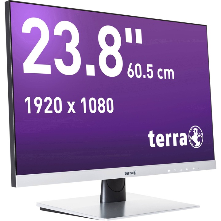 Monitor 23.8 inch LED TERRA 2448w 1920 x 1080 pixeli, 60 Hz, 5 ms, Negru