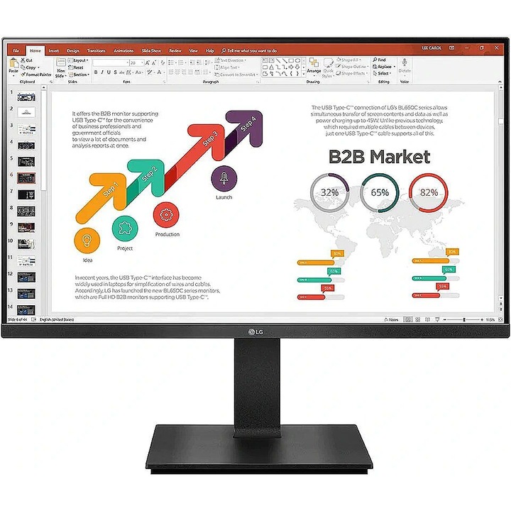 Monitor 27 hüvelykes LED LG Electronics 27UK670P-B 3840 x 2160 pixel, 60 Hz, 5 ms, fekete