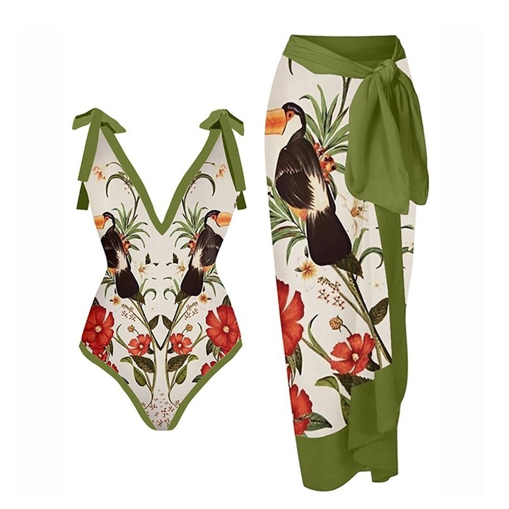 Дамски бански, Cozevdnt, Multicolor, M