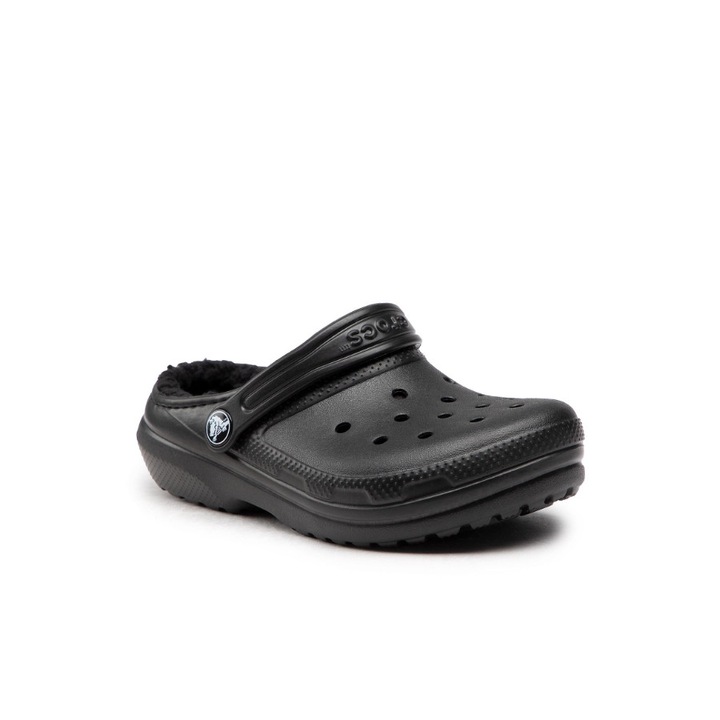 Papuci flip-flop pentru copii, Crocs, Textil, Negru