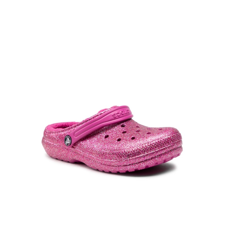 Papuci flip-flop copii, Crocs, Textil, Roz