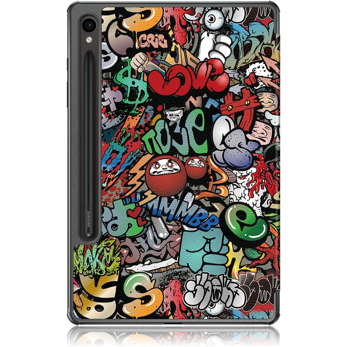 Husa Ultra Slim pentru Samsung Galaxy Tab S9 11.0", Smart Cover - Graffiti