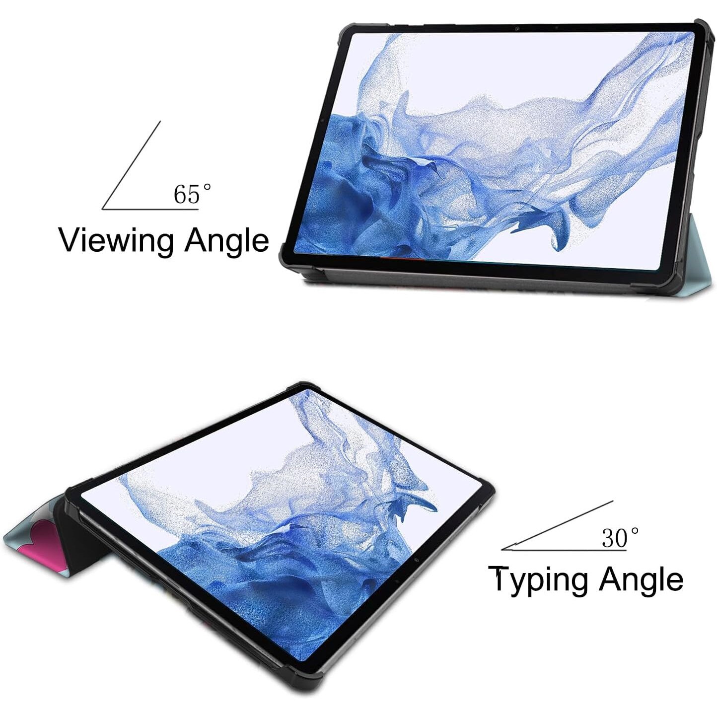 Husa Ultra Slim pentru Samsung Galaxy Tab S9 11.0", Smart Cover - Unicorn