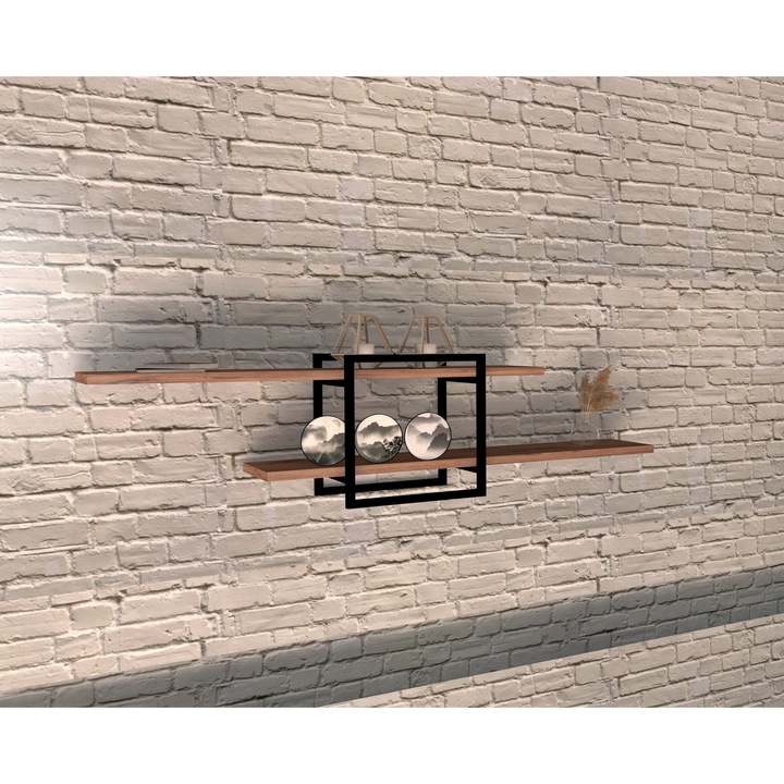 Falipolc, Mone, Szürke, 120 x 18 x 30 cm