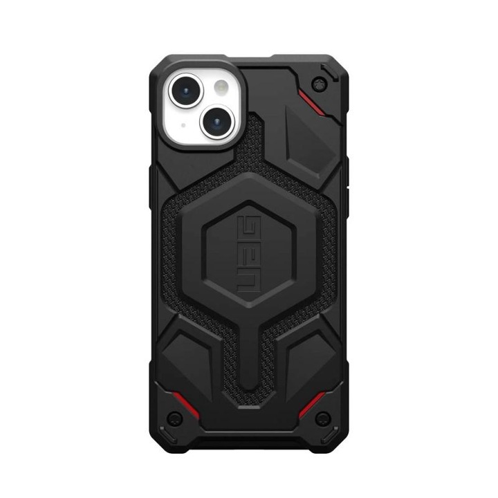 Защитен калъф UAG Monarch Pro за iPhone 15 Plus, Kevlar Black