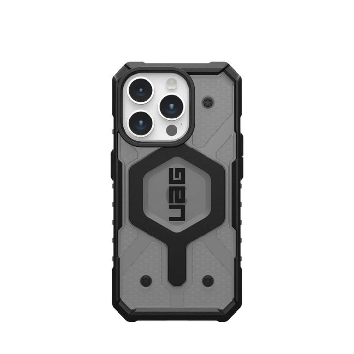 Husa de protectie UAG Pathfinder Magsafe pentru iPhone 15 Pro, Ash