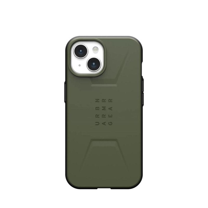 Husa de protectie UAG Civilian Magsafe pentru iPhone 15, Olive Drab