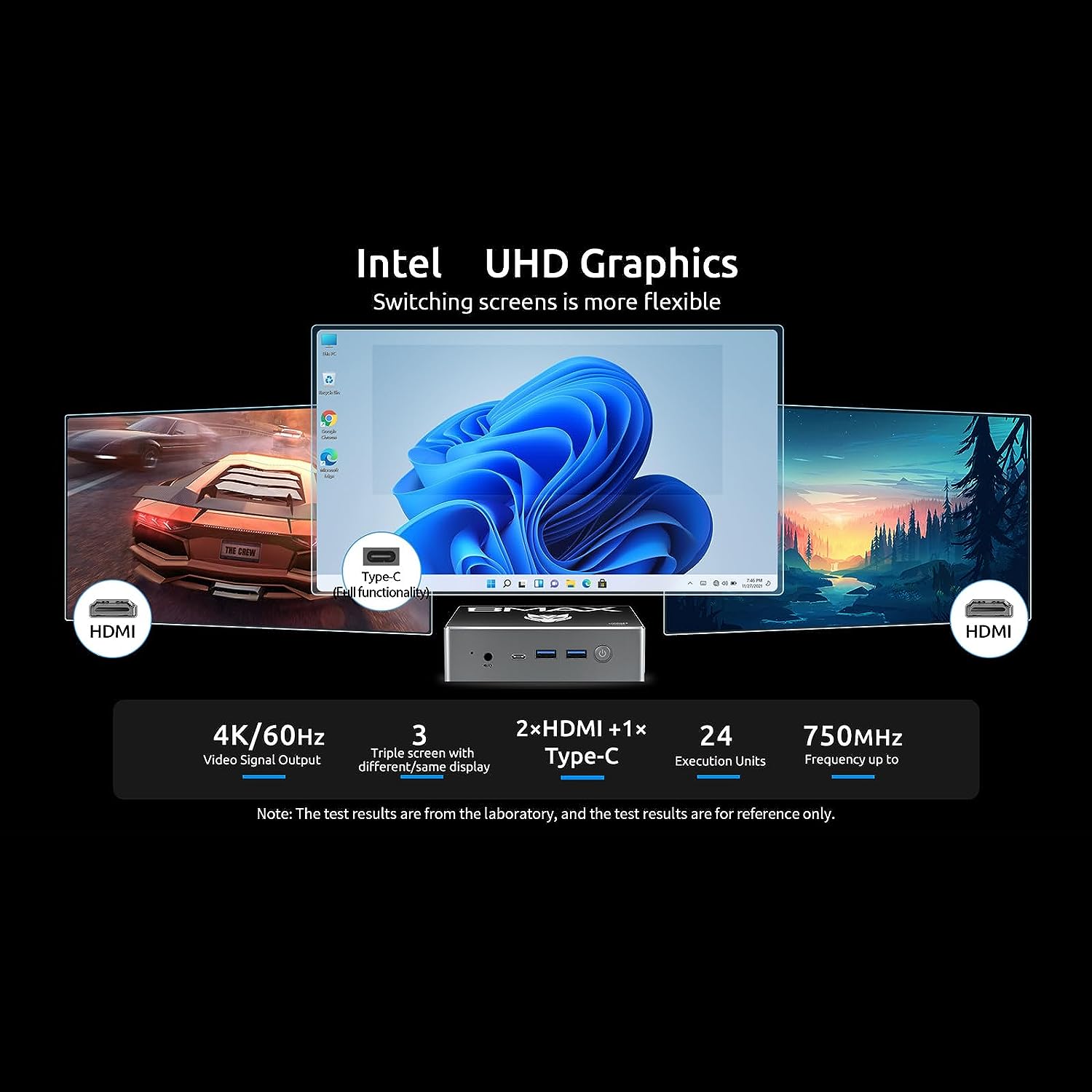 Mini PC BMAX B4Plus, Procesor Intel® 12th Gen N100 up 3.4 GHZ