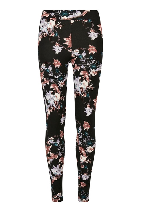 Urban Classics, Colanti cu imprimeu, Negru/Multicolor