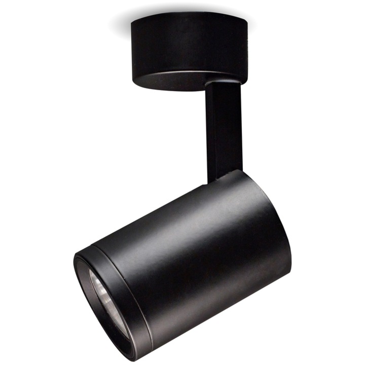 Aparat de iluminat de perete si plafon cu halogen LED Nuuk montat pe suprafata - negru